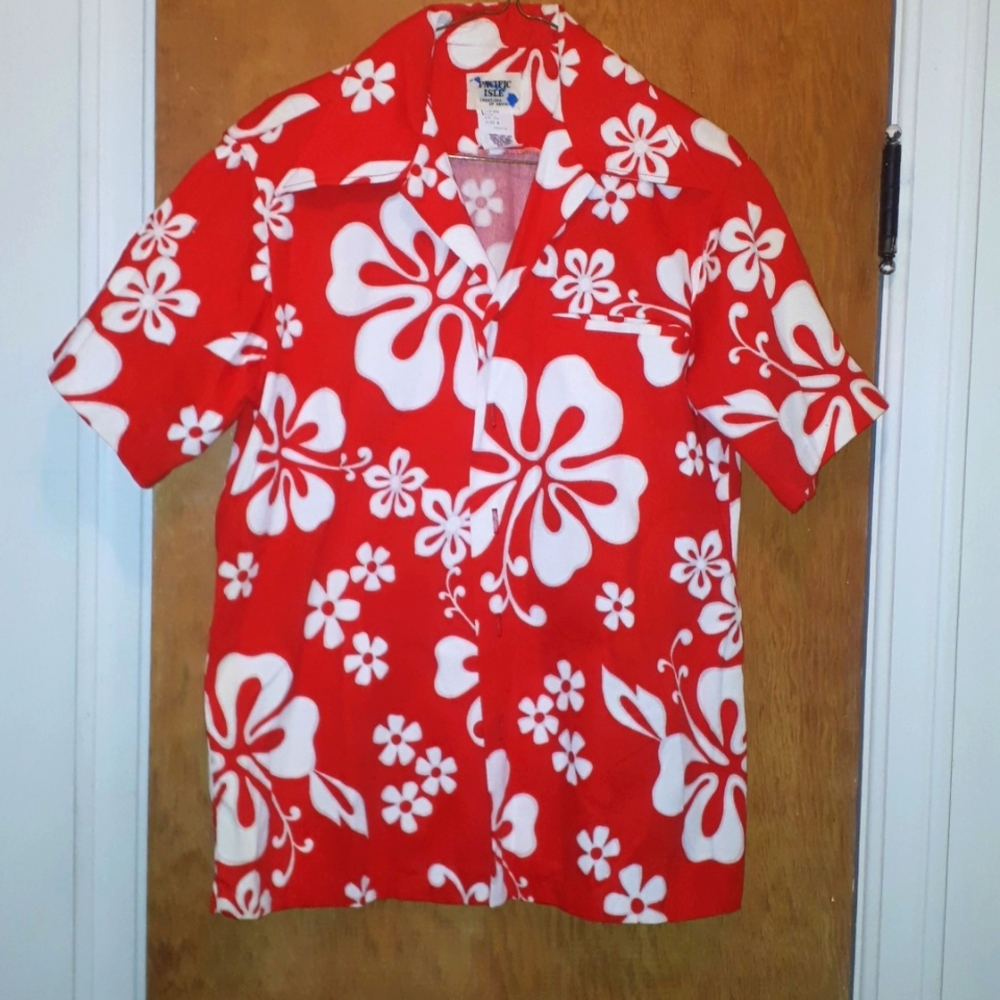 Vintage Pacific Isle Hawaiian shirt sz medium